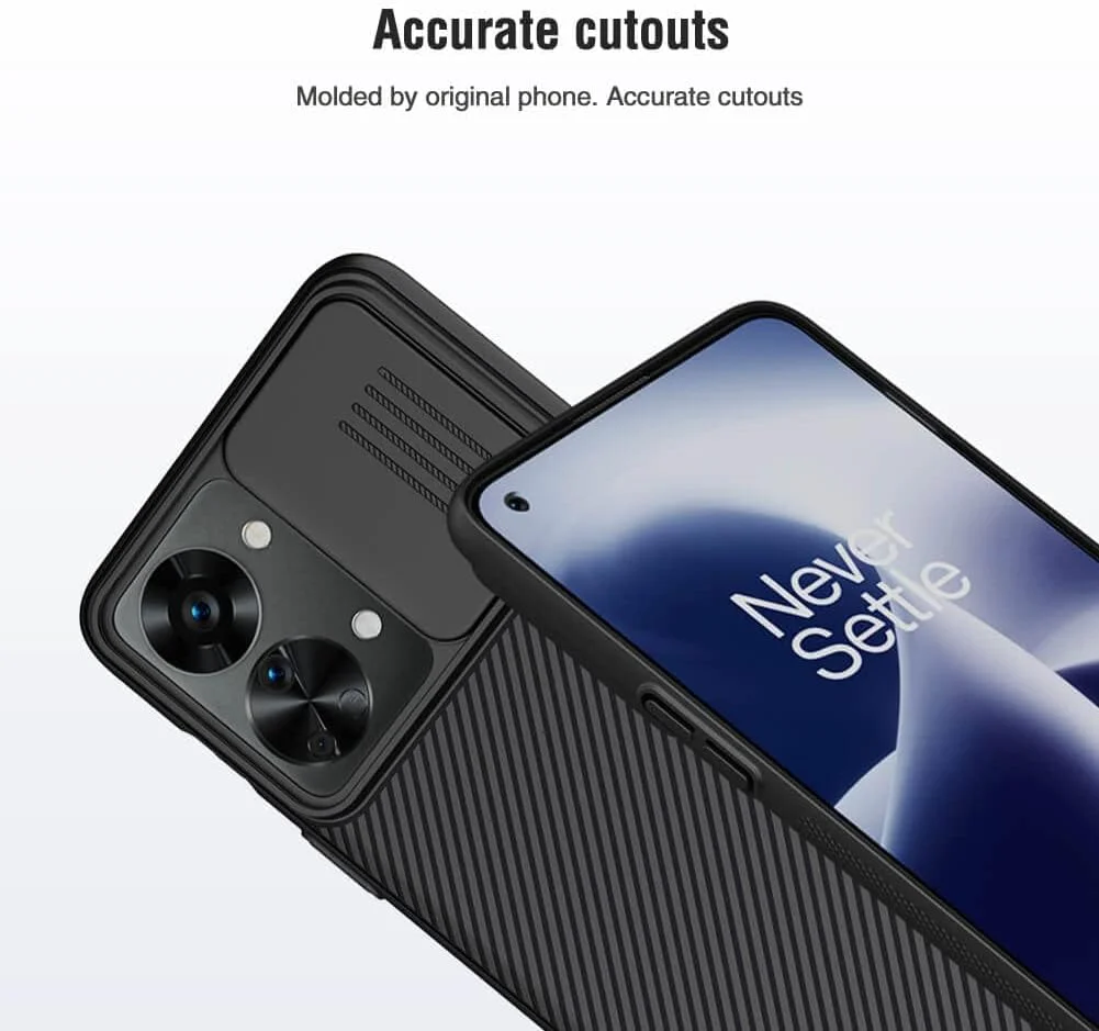 EXELLE CamShield Pro Case for Oneplus Nord 2T, [Camera Protection] with Slide Camera Cover, Slim Stylish Protective Case, Ultra-Thin Premium Hybrid Mobile Phone Case for Oneplus Nord 2T 5G Black