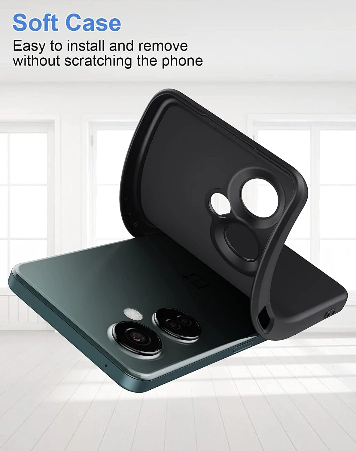 قاب محافظ گوشی وان پلاس نورد CE 3 Lite، کاور بامپر سیلیکونی TPU نرم و فوق العاده باریک، مقاوم در برابر ضربه، با محافظت از دوربین، ضد خش، نازک و انعطاف پذیر برای وان پلاس نورد CE3 Lite 5G (مشکی) قاب محافظ گوشی وان پلاس نورد CE 3 Lite، کاور بامپر سیلیکونی TPU نرم و فوق العاده باریک، مقاوم در برابر ضربه، با محافظت از دوربین، ضد خش، نازک و انعطاف پذیر برای وان پلاس نورد CE3 Lite 5G (مشکی)