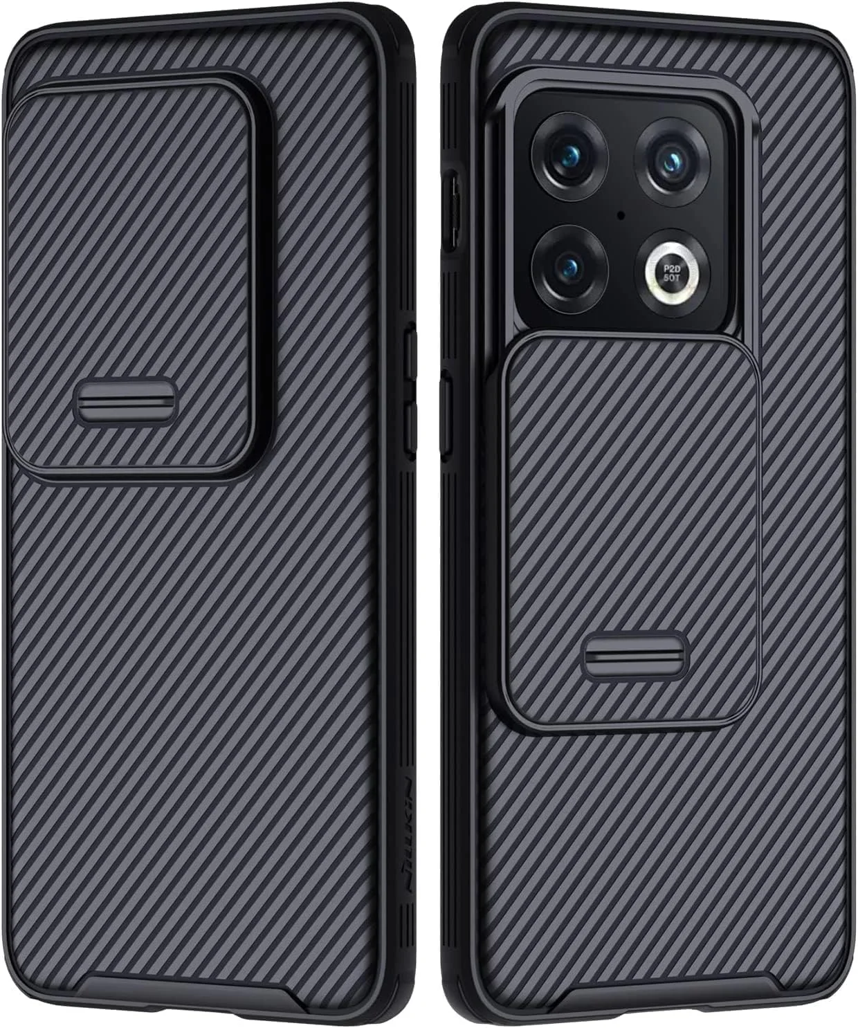 قاب محافظ گوشی موبایل سری CamShield Pro Muzz برای OnePlus 10 Pro 5G، کاور ترکیبی PC + TPU با پوشش کشویی دوربین برای OnePlus 10Pro