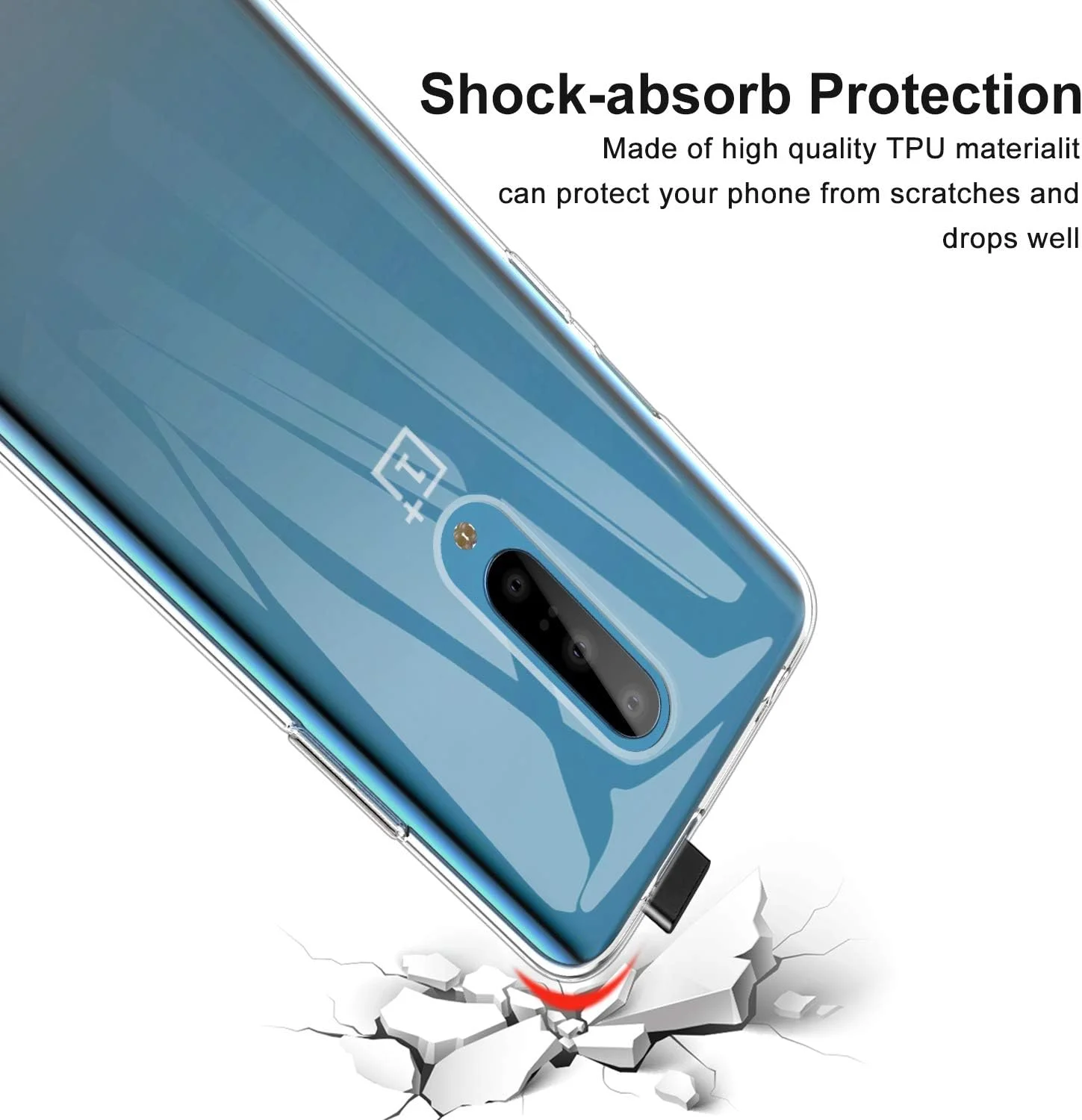 کاور محافظ گوشی وان پلاس 7 پرو، محافظت سبک و ضد ضربه، انعطاف پذیر با برش دقیق برای گوشی هوشمند وان پلاس 7 پرو (شفاف) کاور محافظ گوشی وان پلاس 7 پرو، محافظت سبک و ضد ضربه، انعطاف پذیر با برش دقیق برای گوشی هوشمند وان پلاس 7 پرو (شفاف)