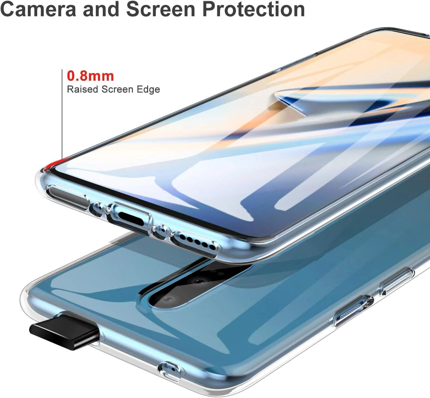 کاور محافظ گوشی وان پلاس 7 پرو، محافظت سبک و ضد ضربه، انعطاف پذیر با برش دقیق برای گوشی هوشمند وان پلاس 7 پرو (شفاف) کاور محافظ گوشی وان پلاس 7 پرو، محافظت سبک و ضد ضربه، انعطاف پذیر با برش دقیق برای گوشی هوشمند وان پلاس 7 پرو (شفاف)