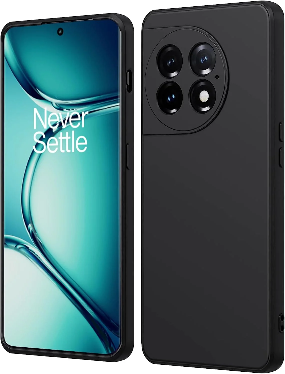 قاب محافظ باریک گوشی برای وان پلاس Ace 2 Pro، پوشش سیلیکونی با محافظت از دوربین، داخلی نرم و انعطاف پذیر (مشکی، برای وان پلاس Ace 2 Pro)