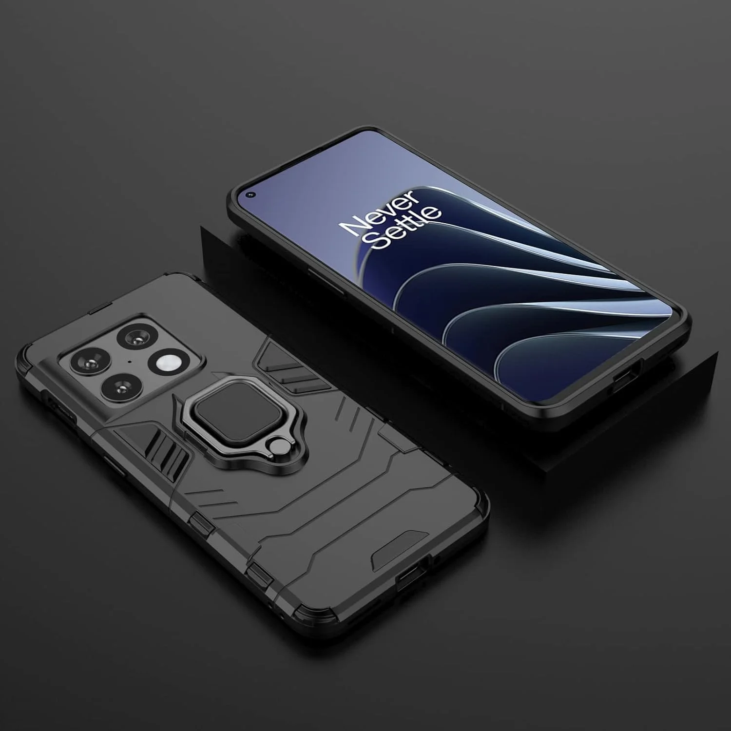 کاور محافظ گوشی وان پلاس 10 پرو مدل NA با استند چرخشی، حلقه نگهدارنده و صفحه مغناطیسی برای هولدر ماشین، محافظت استاندارد، کاور چند منظوره گوشی برای 1+10 پرو به همراه محافظ صفحه نمایش (مشکی) کاور محافظ گوشی وان پلاس 10 پرو مدل NA با استند چرخشی، حلقه نگهدارنده و صفحه مغناطیسی برای هولدر ماشین، محافظت استاندارد، کاور چند منظوره گوشی برای 1+10 پرو به همراه محافظ صفحه نمایش (مشکی)