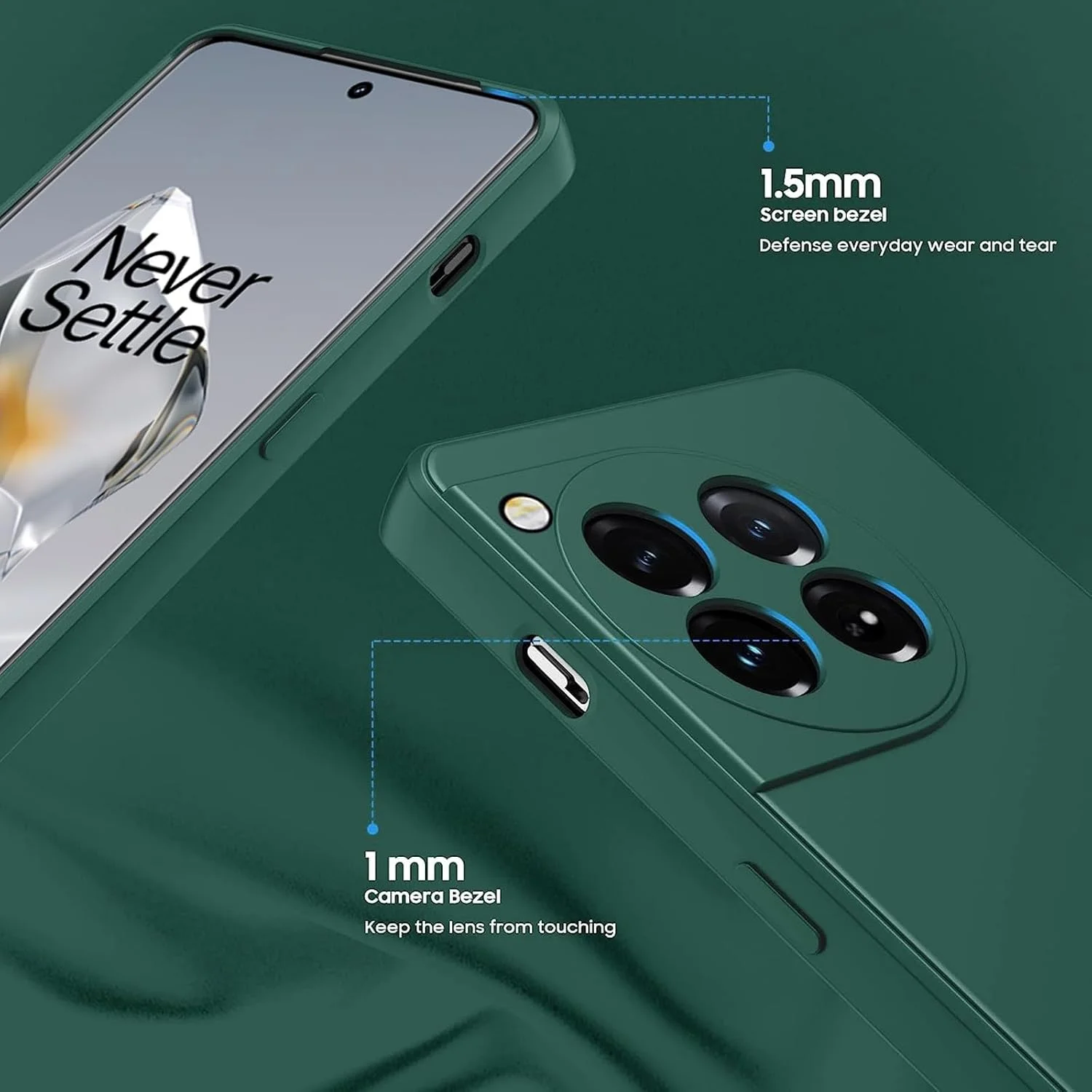 قاب سیلیکونی نرم MuHadJiya برای وان پلاس 12، باریک و مقاوم در برابر ضربه، محافظ دوربین، دارای پوشش داخلی میکروفیبر نرم (برای وان پلاس 12-سبز) قاب سیلیکونی نرم MuHadJiya برای وان پلاس 12، باریک و مقاوم در برابر ضربه، محافظ دوربین، دارای پوشش داخلی میکروفیبر نرم (برای وان پلاس 12-سبز)