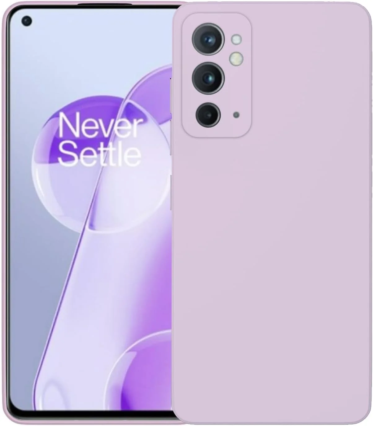 قاب گوشی برای وان پلاس 9RT 5G، کاور محافظ نرم (بنفش روشن، OnePlus 9RT 5G 6.62 اینچ)