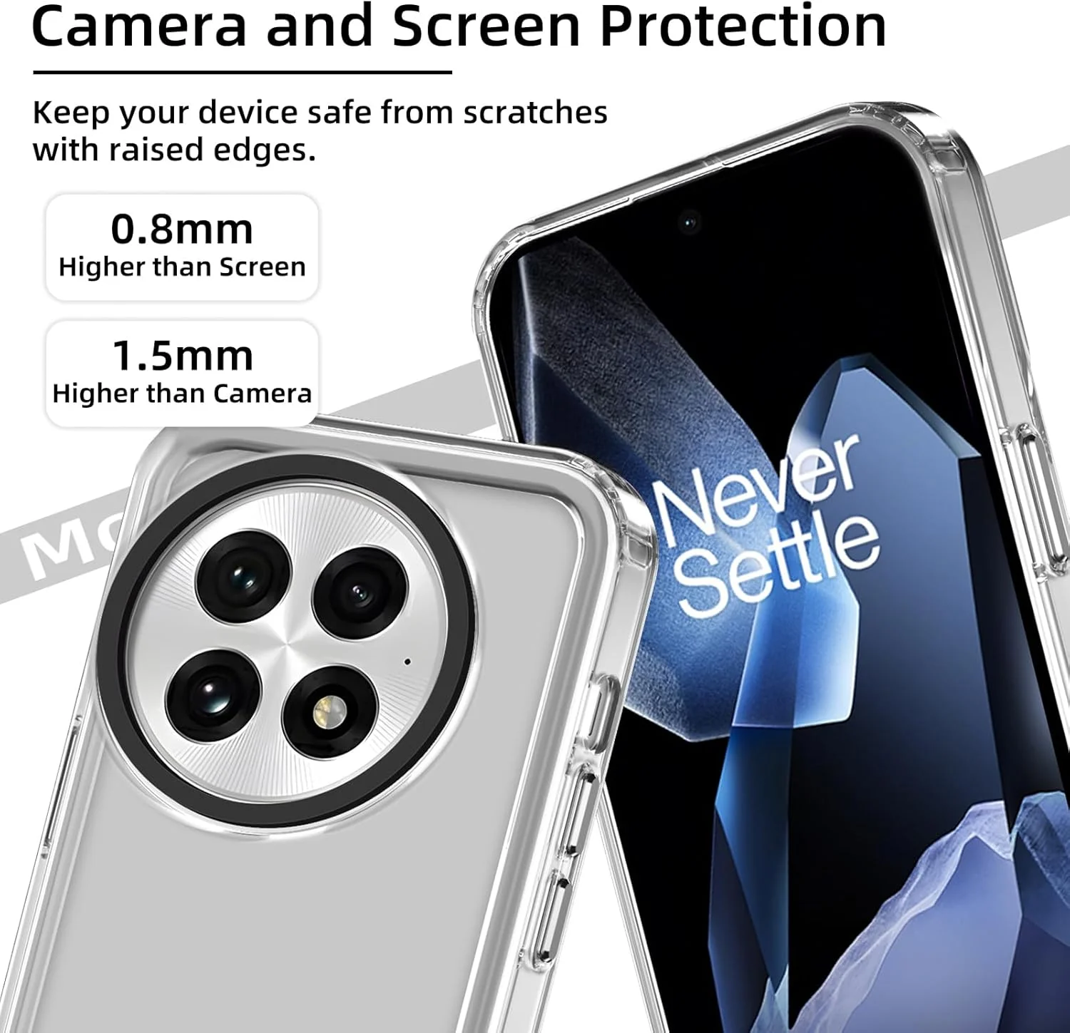 قاب محافظ گوشی وان پلاس 13 5G، کاور فوق العاده نازک، ضد خش، کاور TPU انعطاف پذیر و ضد لغزش، قاب محافظ سیلیکونی ضد ضربه و ضد خش برای وان پلاس 13 5G شفاف قاب محافظ گوشی وان پلاس 13 5G، کاور فوق العاده نازک، ضد خش، کاور TPU انعطاف پذیر و ضد لغزش، قاب محافظ سیلیکونی ضد ضربه و ضد خش برای وان پلاس 13 5G شفاف