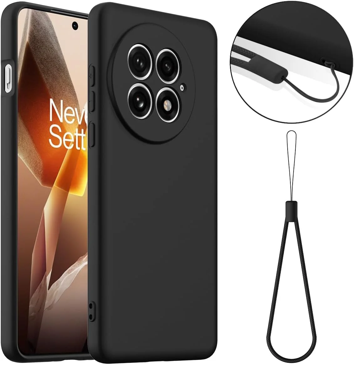 قاب مغناطیسی Gruattreay برای گوشی OnePlus 13، قاب سیلیکونی مایع با پوشش داخلی میکروفایبر، ضد اثر انگشت، مقاوم در برابر ضربه، پوشش محافظ صاف و سازگار با پوست به همراه بند گردنی (مشکی) قاب مغناطیسی Gruattreay برای گوشی OnePlus 13، قاب سیلیکونی مایع با پوشش داخلی میکروفایبر، ضد اثر انگشت، مقاوم در برابر ضربه، پوشش محافظ صاف و سازگار با پوست به همراه بند گردنی (مشکی)