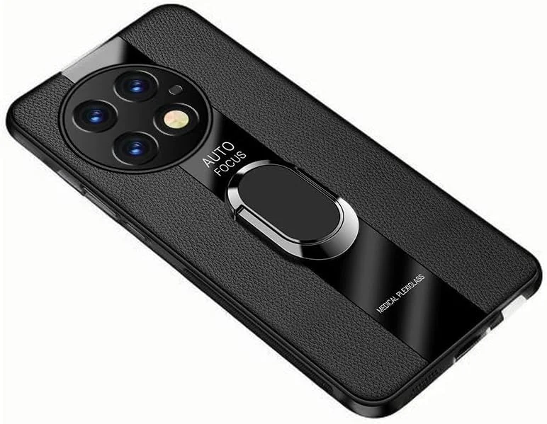 قاب محافظ بافت چرمی ضد ضربه برای وان پلاس 13، دارای پایه نگهدارنده مغناطیسی خودرو و حلقه چرخان 360 درجه، محافظت کامل بدنه از جنس TPU/سیلیکون برای وان پلاس 13 (مشکی) قاب محافظ بافت چرمی ضد ضربه برای وان پلاس 13، دارای پایه نگهدارنده مغناطیسی خودرو و حلقه چرخان 360 درجه، محافظت کامل بدنه از جنس TPU/سیلیکون برای وان پلاس 13 (مشکی)