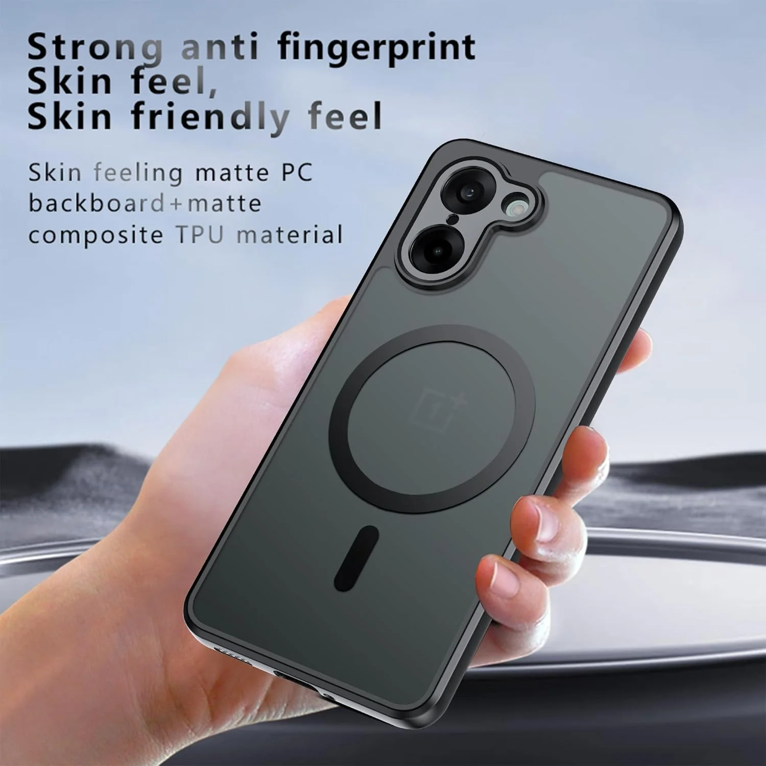 قاب مغناطیسی Effcotuo برای OnePlus Nord CE 5 / Nord CE5 5G، قاب سیلیکونی نرم ضد افتادن + قاب اکریلیک مات یخ زده، پوشش پشتی مات شفاف باریک ضد ضربه - مشکی قاب مغناطیسی Effcotuo برای OnePlus Nord CE 5 / Nord CE5 5G، قاب سیلیکونی نرم ضد افتادن + قاب اکریلیک مات یخ زده، پوشش پشتی مات شفاف باریک ضد ضربه - مشکی