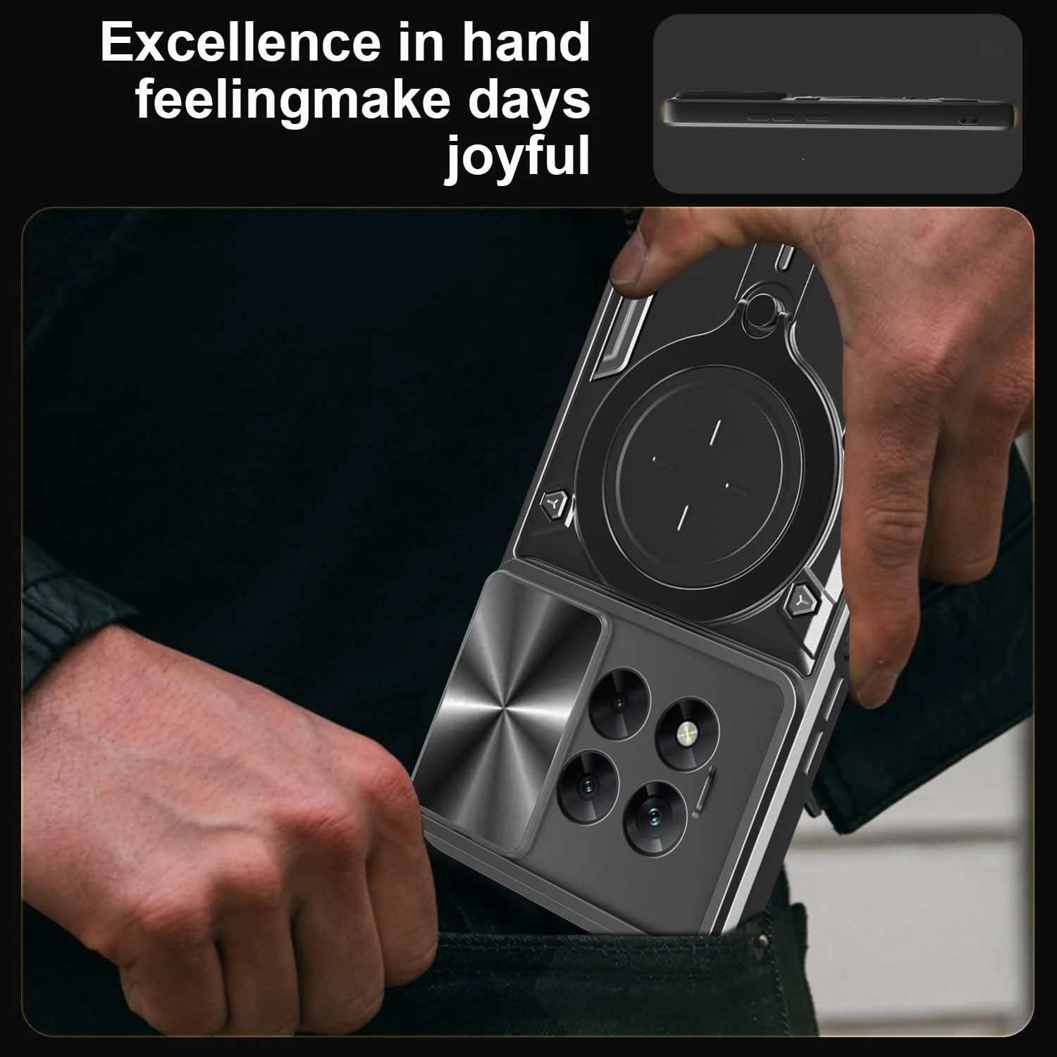 کاور محافظ گوشی وان پلاس 13R 5G مدل WRTBS با محافظ لنز کشویی، مقاوم در برابر ضربه - مشکی کاور محافظ گوشی وان پلاس 13R 5G مدل WRTBS با محافظ لنز کشویی، مقاوم در برابر ضربه - مشکی