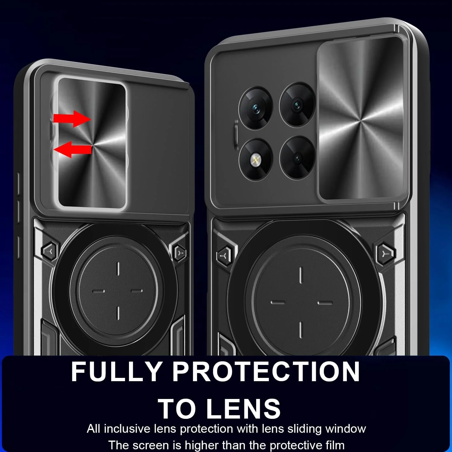 کاور محافظ گوشی وان پلاس 13R 5G مدل WRTBS با محافظ لنز کشویی، مقاوم در برابر ضربه - مشکی کاور محافظ گوشی وان پلاس 13R 5G مدل WRTBS با محافظ لنز کشویی، مقاوم در برابر ضربه - مشکی