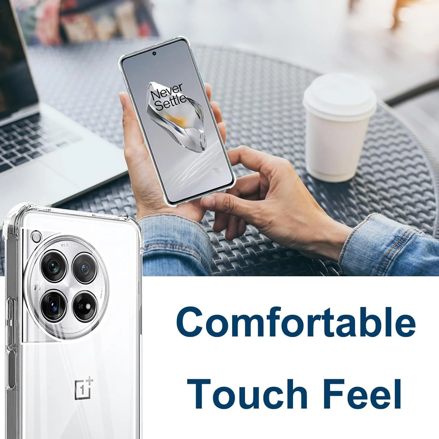 کاور شفاف و نرم TPU انعطاف پذیر و باریک محافظ ضد ضربه و سبک وزن سازگار با OnePlus 12 5G