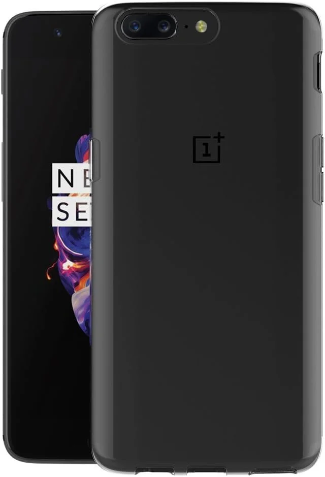 کاور محافظ ژله‌ای نرم مای‌جین مناسب برای وان‌پلاس 5 (5.5 اینچ) با بامپر TPU و پشت شفاف