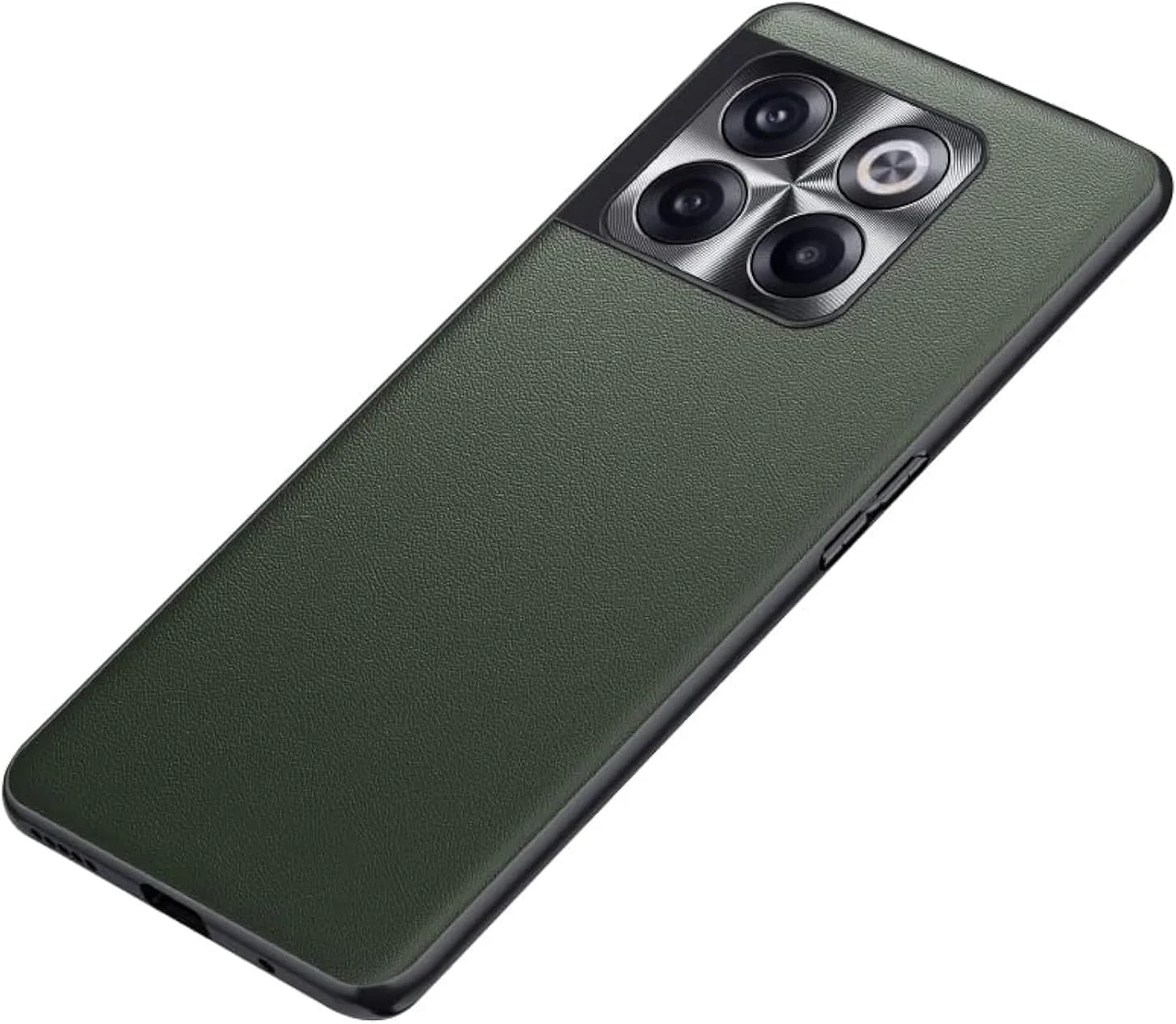 کاور OIATROE برای OnePlus 10T، TPU + چرم + محافظ دوربین پشتی 3 در 1 - ضد خش، دست ساز برای OnePlus 10T - خاکستری-سبز کاور OIATROE برای OnePlus 10T، TPU + چرم + محافظ دوربین پشتی 3 در 1 - ضد خش، دست ساز برای OnePlus 10T - خاکستری-سبز