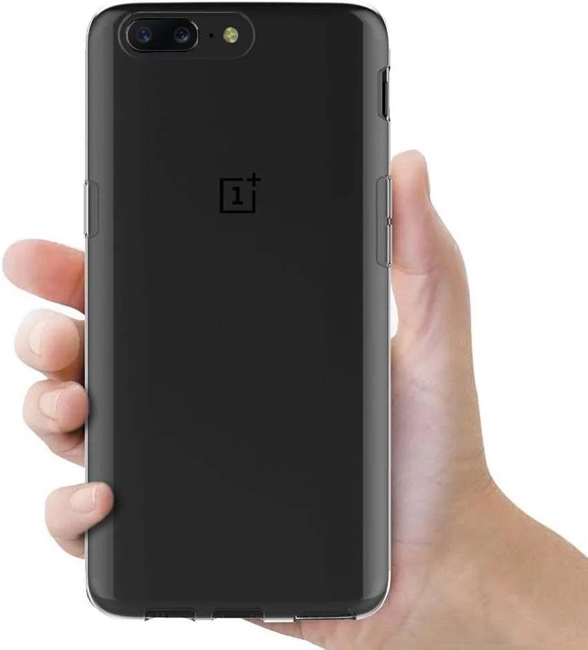 کاور محافظ ژله‌ای نرم مای‌جین مناسب برای وان‌پلاس 5 (5.5 اینچ) با بامپر TPU و پشت شفاف