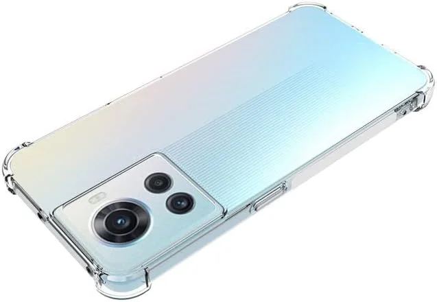 کاور ایمودیل برای وان پلاس 10R / ایس - محافظ نرم سیلیکونی شفاف با بالشتک هوا، ضد ضربه، ضد خش، گوشه های تقویت شده