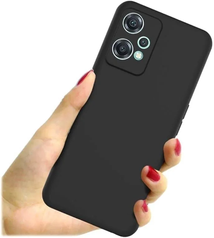 کاور محافظ گوشی وان پلاس نورد CE 2 Lite 5G، محافظت از دوربین، فوق العاده باریک، سیلیکونی TPU نرم، ضد ضربه، مناسب برای OnePlus Nord CE 2 Lite 5G (مشکی)