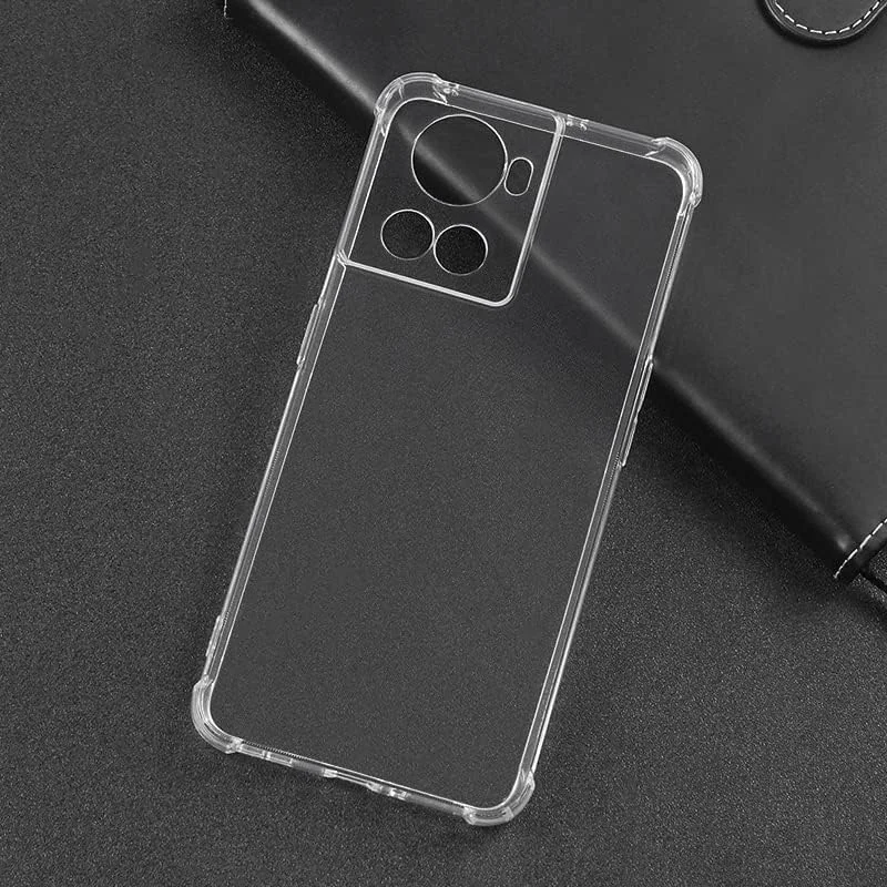 کاور ایمودیل برای وان پلاس 10R / ایس - محافظ نرم سیلیکونی شفاف با بالشتک هوا، ضد ضربه، ضد خش، گوشه های تقویت شده