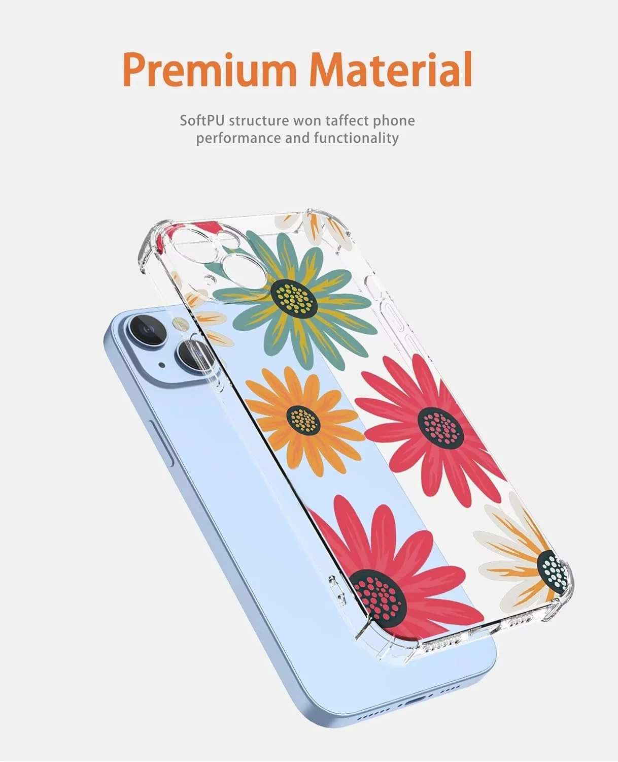 کاور شفاف طرح گل برای وان پلاس 8T، کاور ضد ضربه طرح گل، کاور باریک و نرم TPU طرح گل - SJ503 کاور شفاف طرح گل برای وان پلاس 8T، کاور ضد ضربه طرح گل، کاور باریک و نرم TPU طرح گل - SJ503