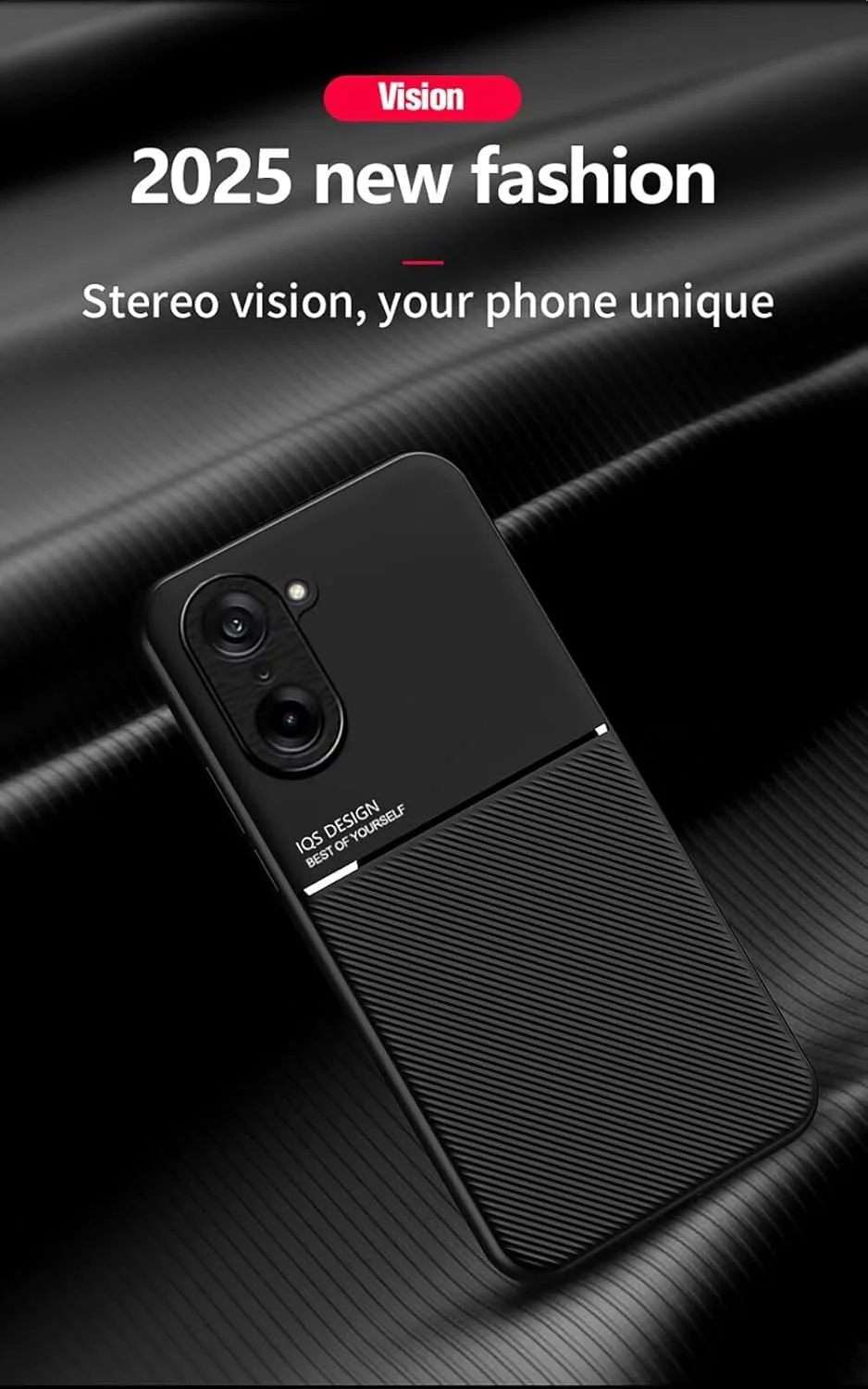 کاور سیلیکونی TPU فوق نازک برای OnePlus Nord CE 5 5G، بافت پوست ضد لغزش و ضد ضربه - مشکی