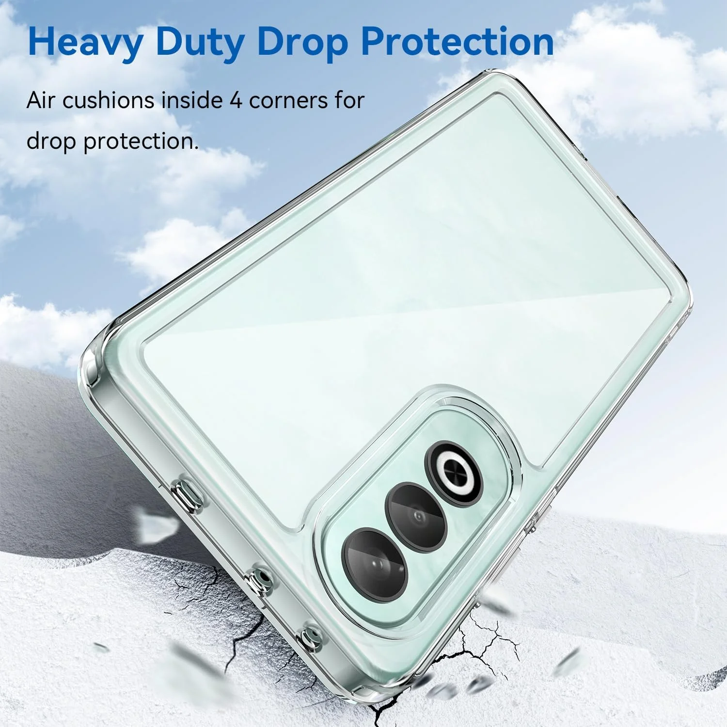 قاب محافظ شفاف OIATROE برای OnePlus Nord CE4، قاب پشتی شفاف [ضد خش] [TPU باریک و شیک] [جذب ضربه] قاب محافظ برای OnePlus Nord CE4 - شفاف