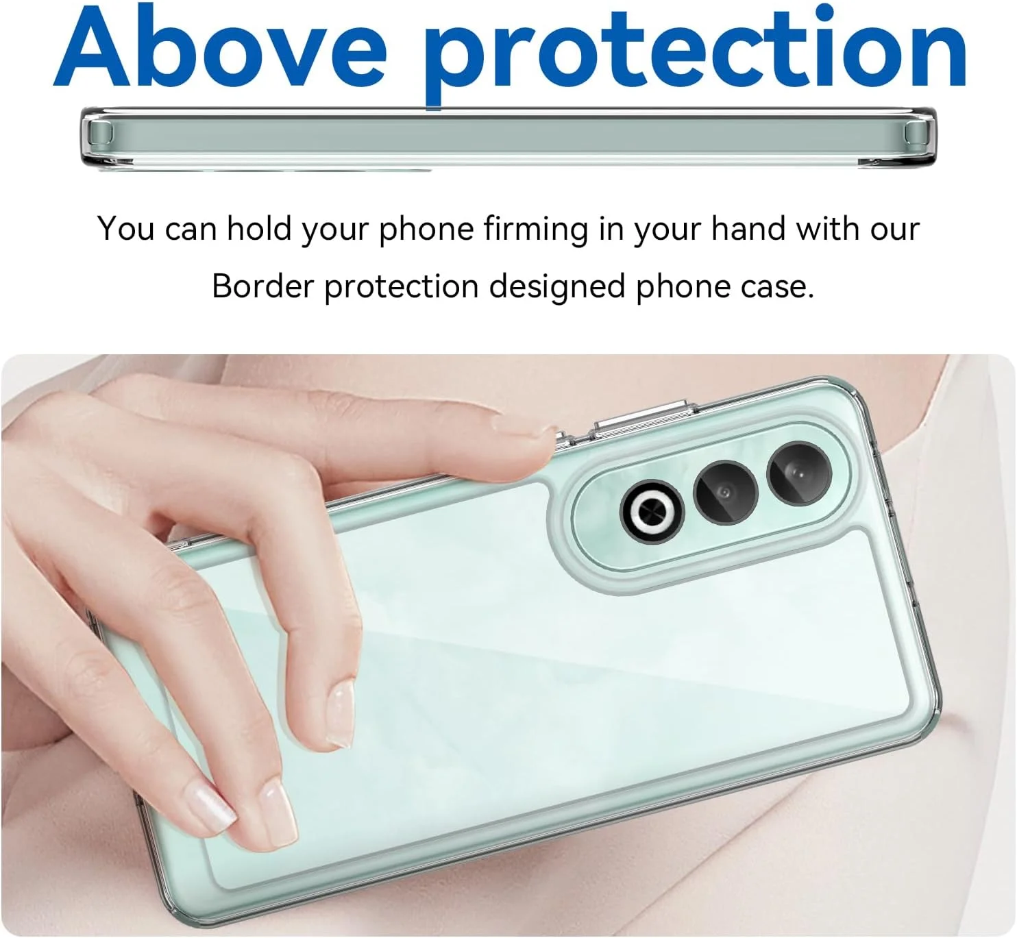 قاب محافظ شفاف OIATROE برای OnePlus Nord CE4، قاب پشتی شفاف [ضد خش] [TPU باریک و شیک] [جذب ضربه] قاب محافظ برای OnePlus Nord CE4 - شفاف