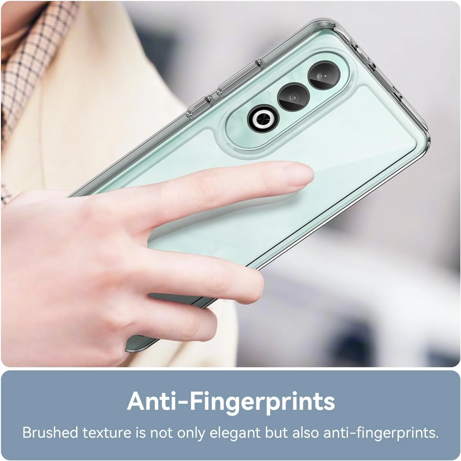 قاب محافظ شفاف OIATROE برای OnePlus Nord CE4، قاب پشتی شفاف [ضد خش] [TPU باریک و شیک] [جذب ضربه] قاب محافظ برای OnePlus Nord CE4 - شفاف