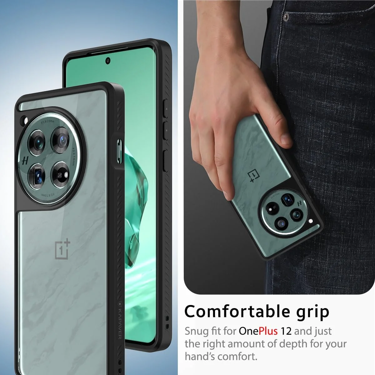 قاب پشتی سری Impulse کاور برای OnePlus 12 (مشکی) قاب پشتی سری Impulse کاور برای OnePlus 12 (مشکی)