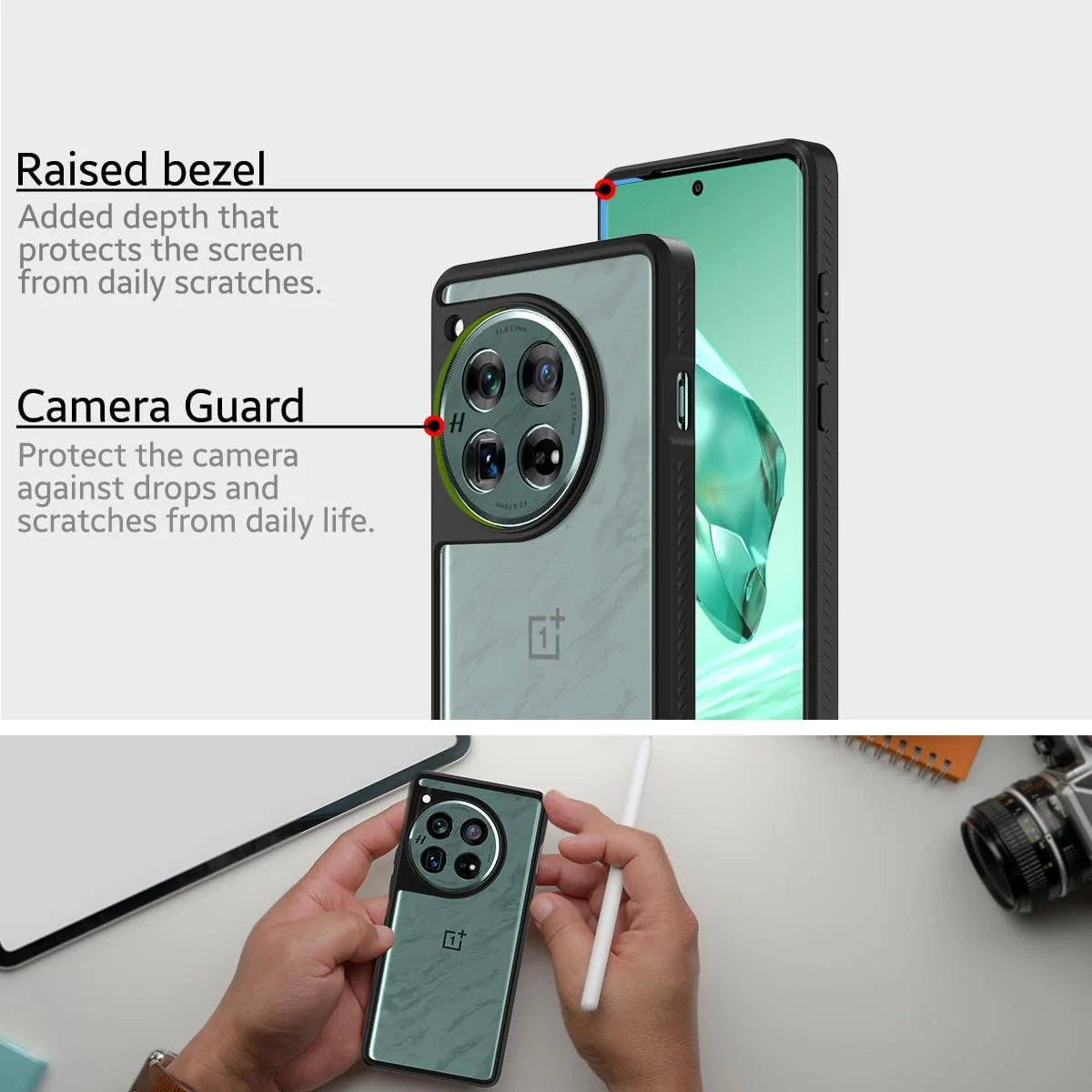 قاب پشتی سری Impulse کاور برای OnePlus 12 (مشکی) قاب پشتی سری Impulse کاور برای OnePlus 12 (مشکی)