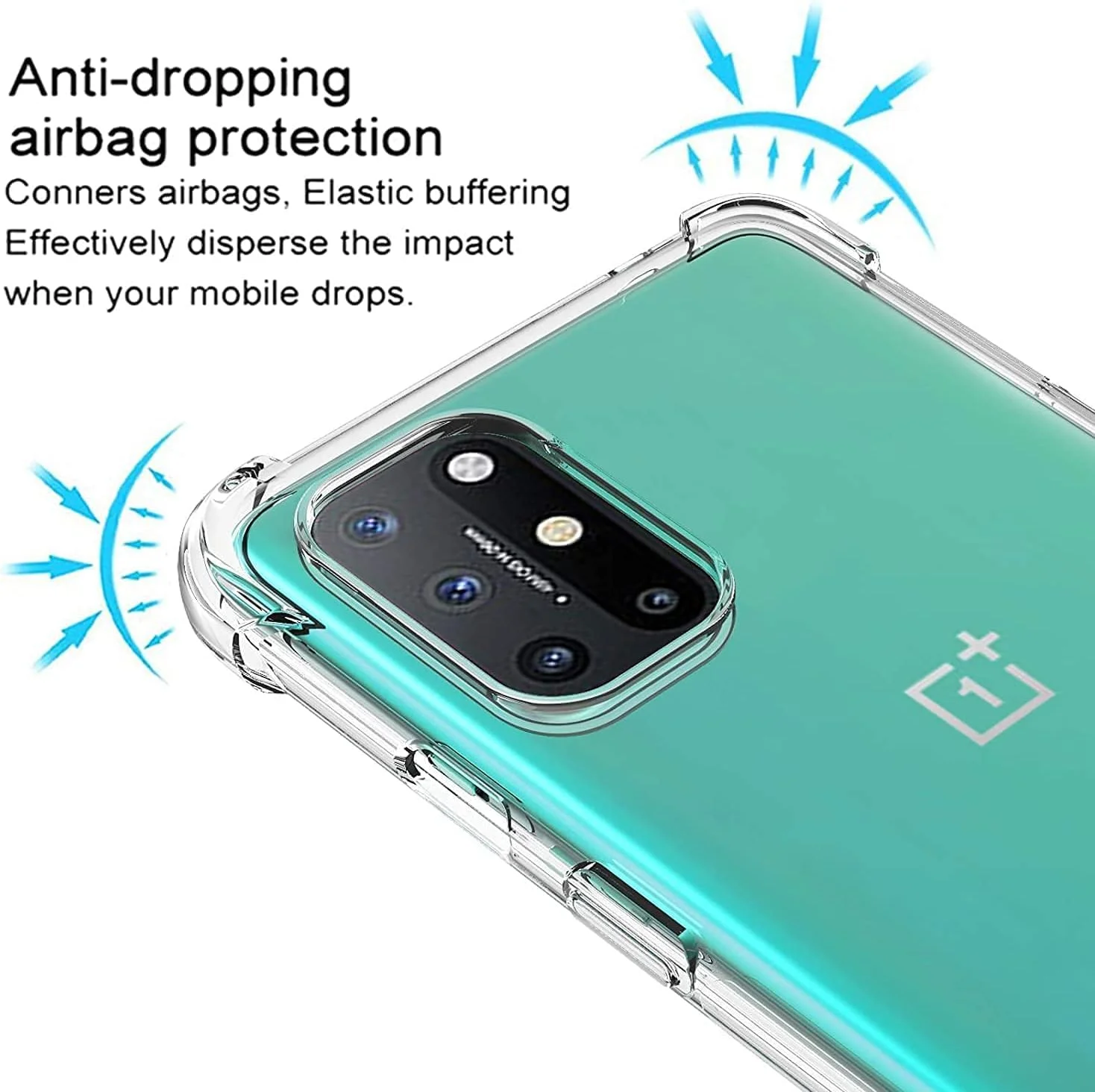 کاور بامپر جدید سازگار با قاب گوشی وان پلاس 9R، محافظ بامپر، جنس سیلیکون TPU نرم، شفاف و ضد ضربه