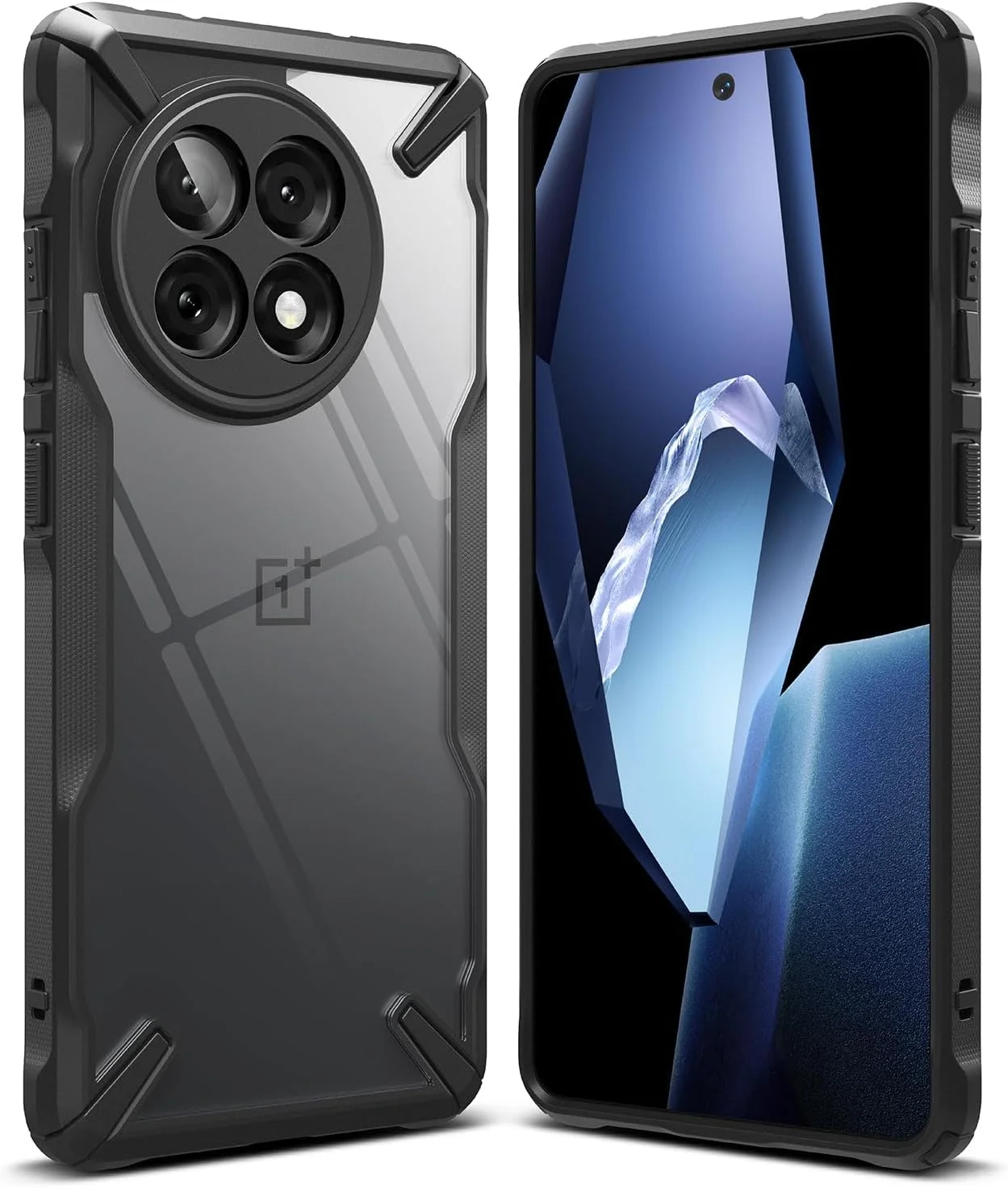 کاور محافظ گوشی Ringke Fusion-X سازگار با OnePlus 13R، مقاوم در برابر ضربه، محافظت سنگین، باریک، سبک وزن و ضد خش - مشکی