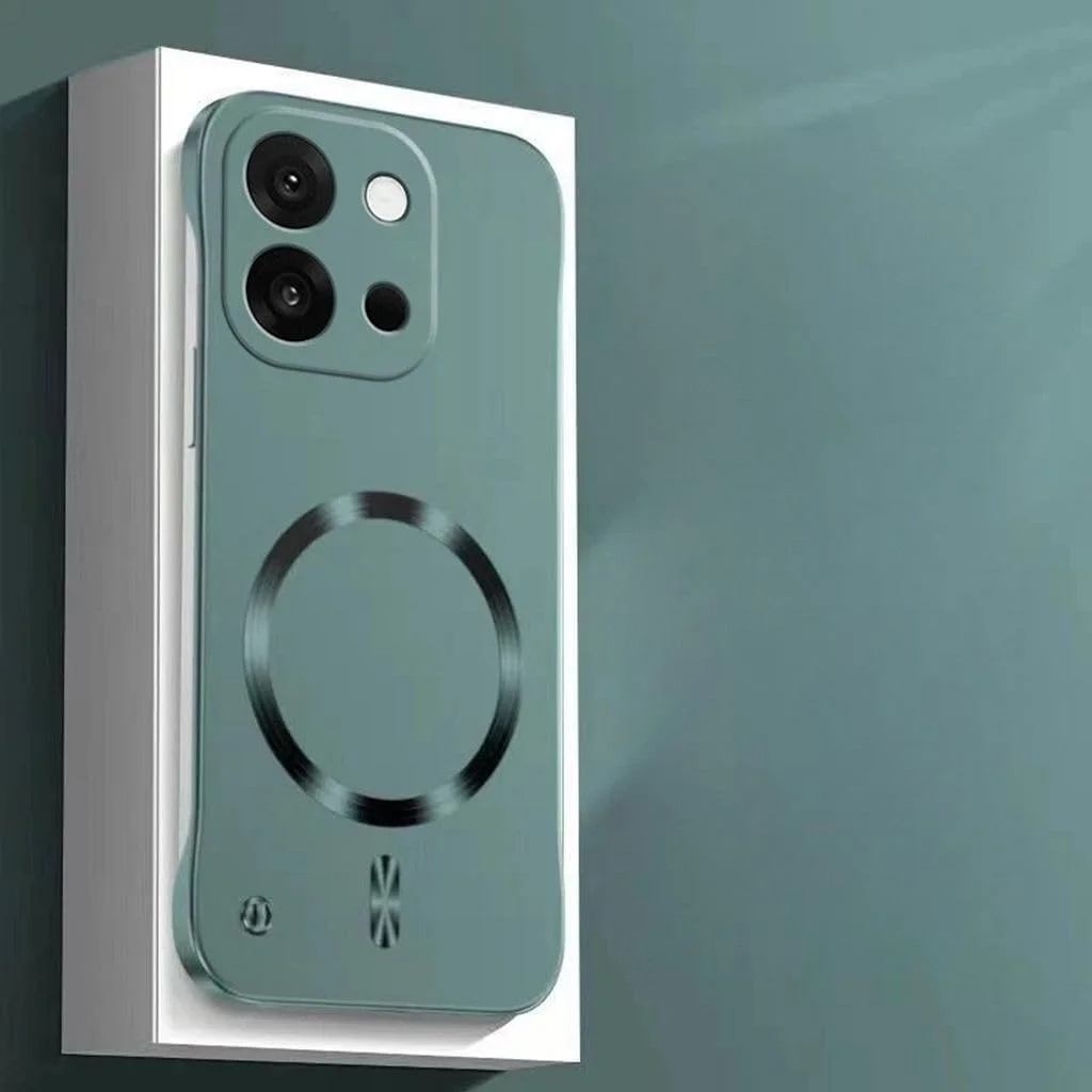 قاب گوشی برای وان پلاس 13T / وان پلاس 13S، [محافظ لنز دوربین برجسته]، [دفع سریع گرما]، مغناطیسی بدون لبه، کاور وان پلاس 13S / 13T، قاب ضد ضربه پیشرفته تجاری، لمس راحت (سبز)