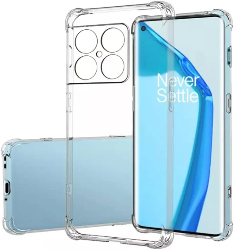 کاور محافظ شفاف و نرم سیلیکونی Zubitech برای گوشی وان پلاس 10 پرو، ضد ضربه با گوشه‌های تقویت شده