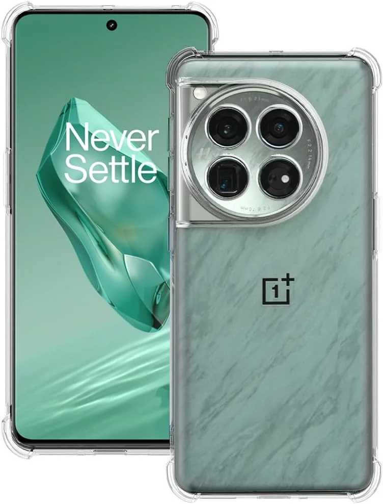 کاور محافظ گوشی مارگون برای وان پلاس 12، 6.82 اینچ، بامپر TPU، کاور شفاف ضد زرد شدن با محافظ سوراخ دوربین