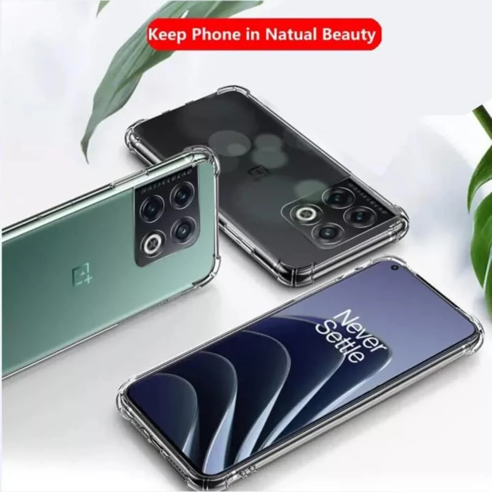 کاور محافظ شفاف و نرم سیلیکونی Zubitech برای گوشی وان پلاس 10 پرو، ضد ضربه با گوشه‌های تقویت شده