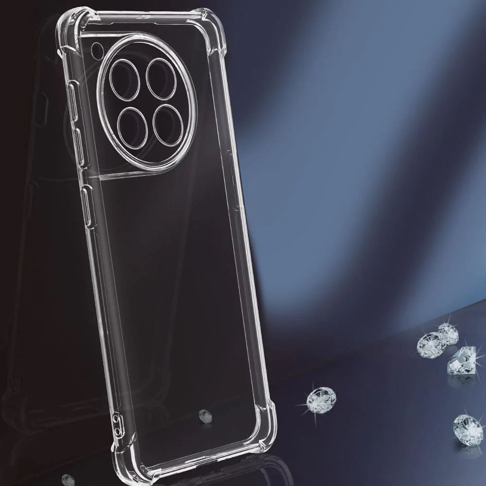 کاور محافظ گوشی مارگون برای وان پلاس 12، 6.82 اینچ، بامپر TPU، کاور شفاف ضد زرد شدن با محافظ سوراخ دوربین