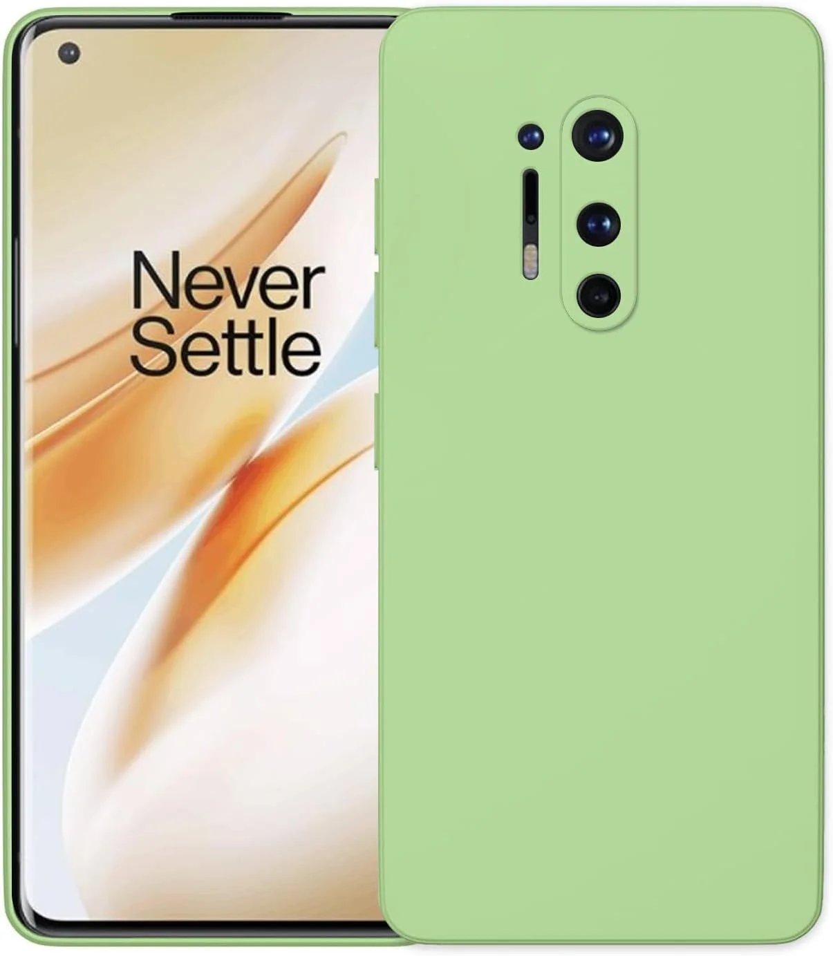 قاب سیلیکونی گوشی CooLoly برای OnePlus 8 Pro، پوشش محافظ نرم (سبز روشن، 8Pro)