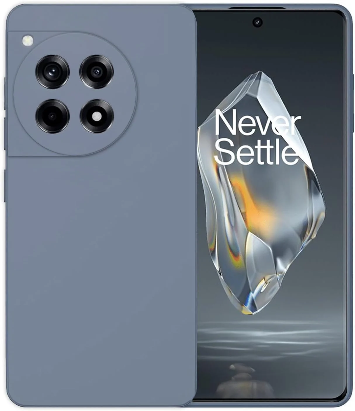 کاور محافظ نرم گوشی CooLoly برای OnePlus 12R/ACE3 (خاکستری، OnePlus 12R/ACE3 6.78 اینچ)