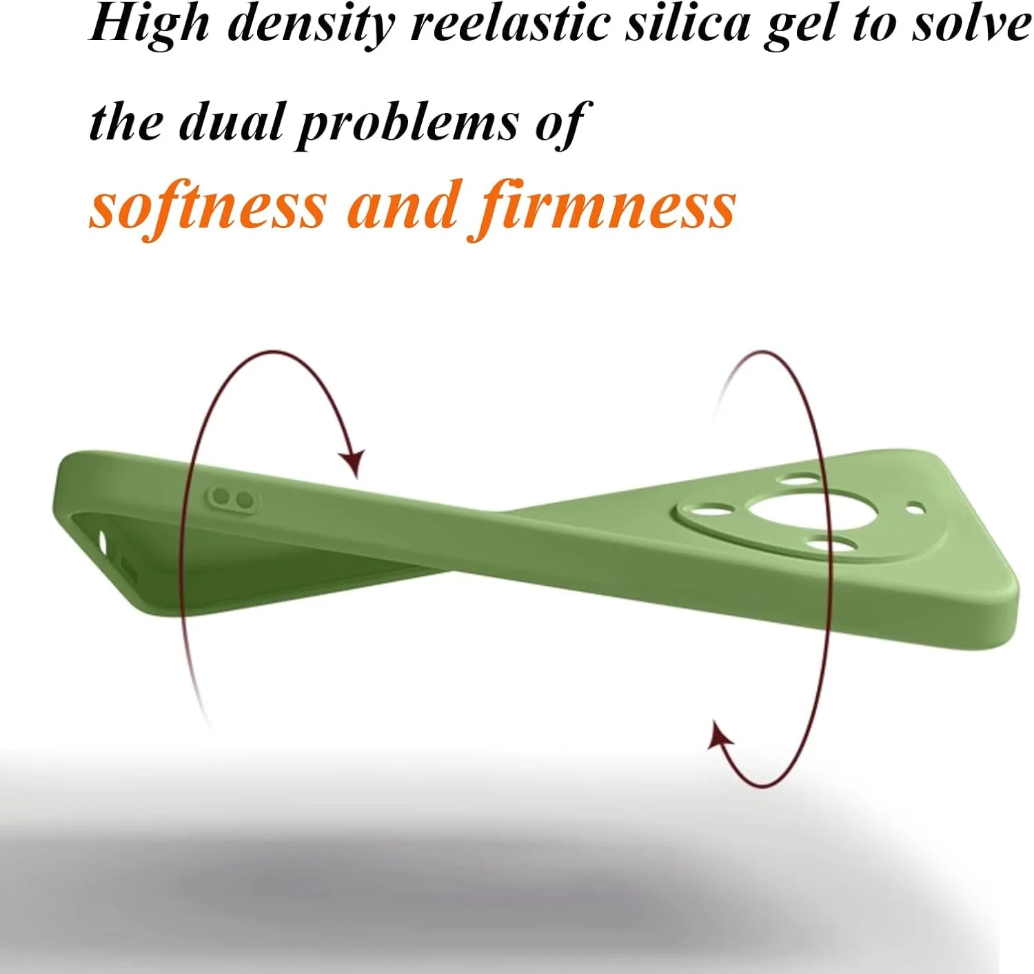 قاب سیلیکونی گوشی CooLoly برای OnePlus 8 Pro، پوشش محافظ نرم (سبز روشن، 8Pro)