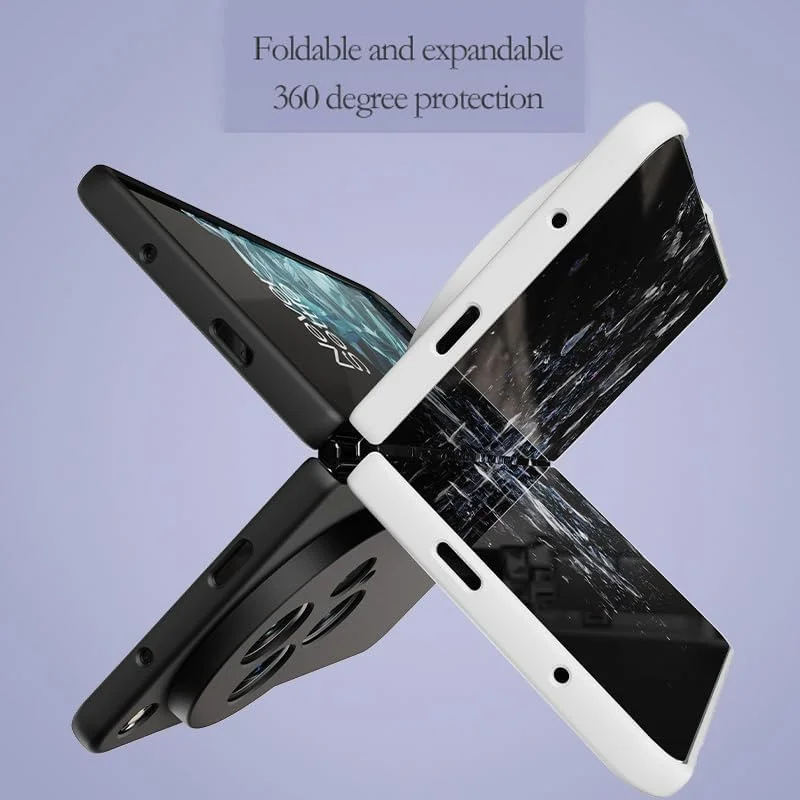 کاور محافظ سخت PC Gruattreay سازگار با OnePlus Open/Oppo Find N3، ضد خش و ضد ضربه، محافظ تاشو باریک مات 2023 (سفید)