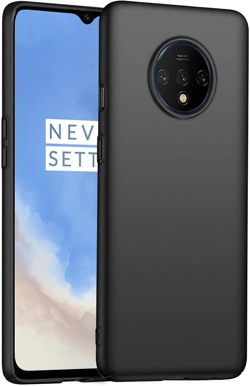 قاب محافظ گوشی وان پلاس 7T، [سخت] [فوق العاده نازک] [ضد ضربه] ساخته شده از مواد با کیفیت، محافظت کامل و باریک (مشکی برای وان پلاس 7T)