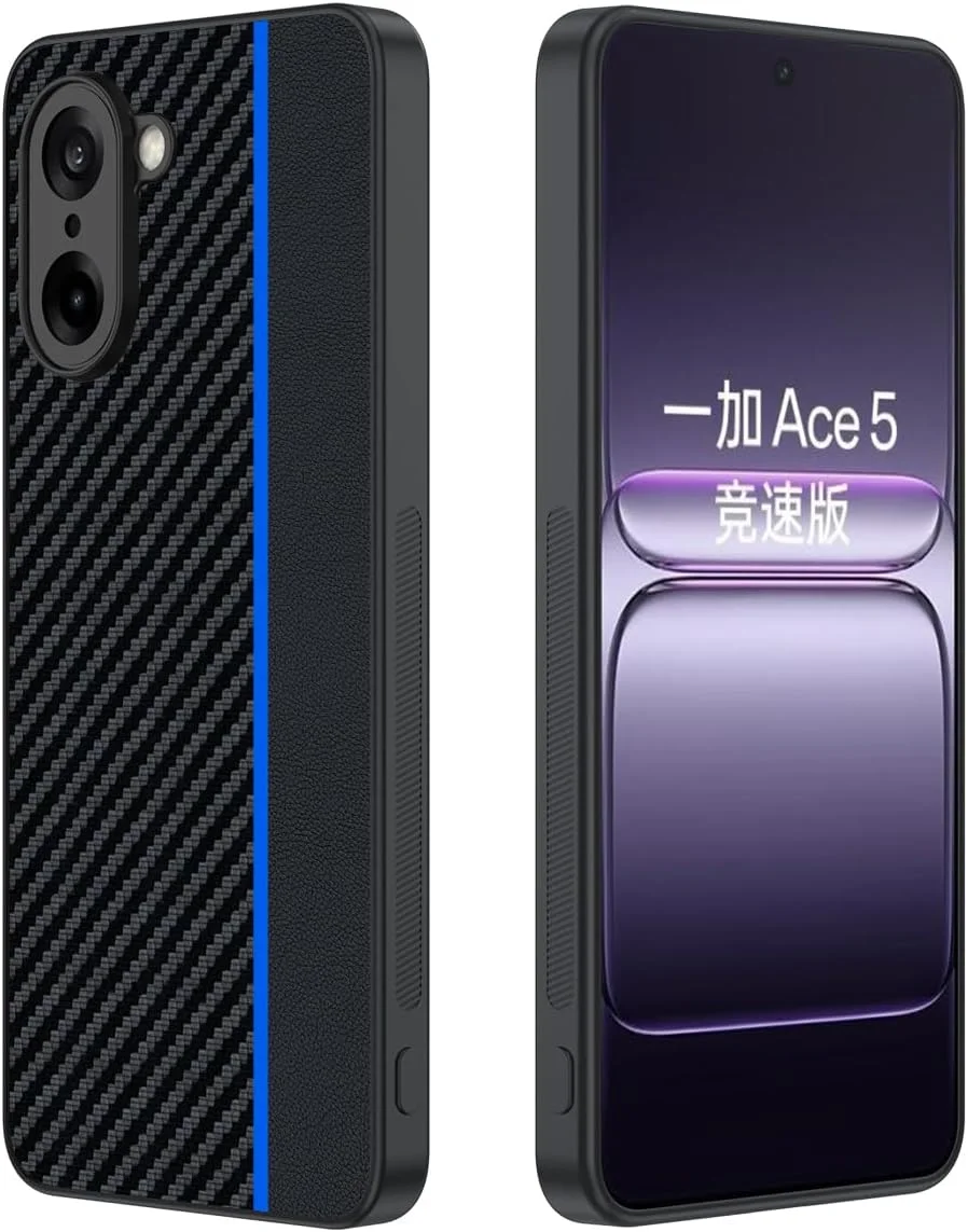 قاب گوشی OIATROE برای OnePlus Nord CE5، [دفع حرارت] [ضد اثر انگشت] [محافظت از دوربین پشتی] قاب فوق سبک با پوشش مات برای OnePlus Nord CE5 - مشکی آبی