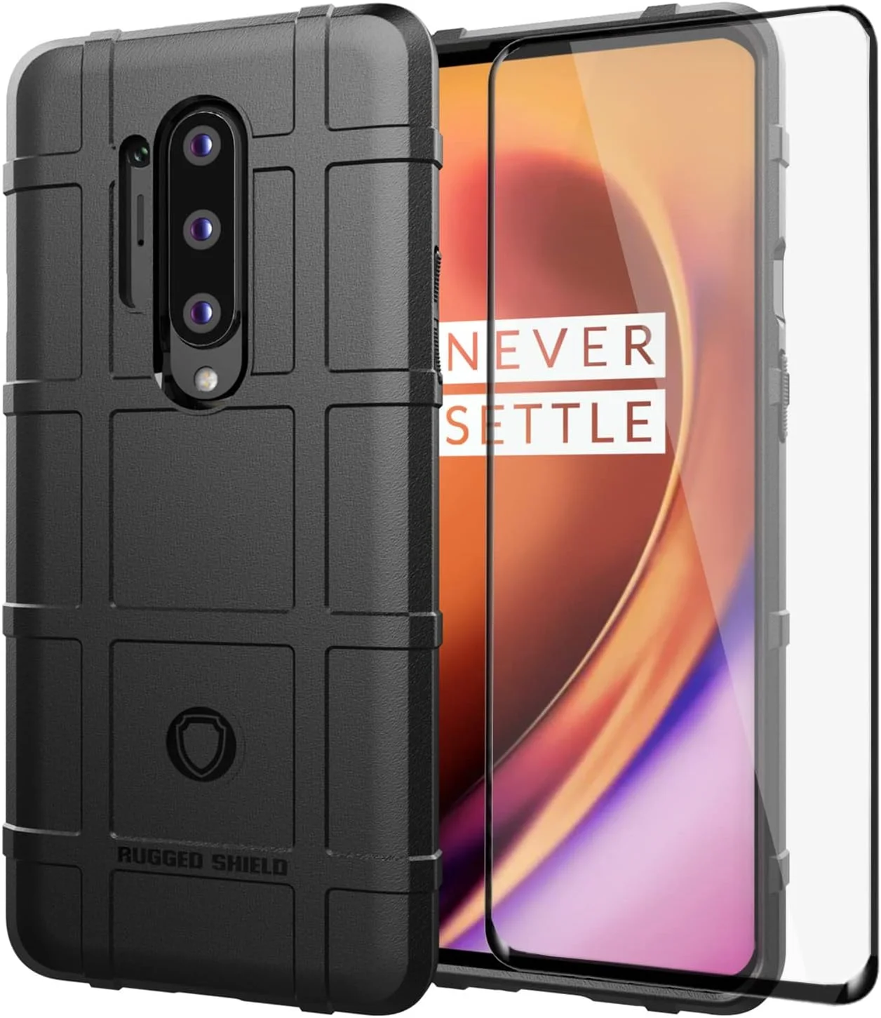 قاب گوشی آسویش برای وان پلاس 8 پرو 5G به همراه محافظ صفحه نمایش شیشه ای، باریک و مقاوم، لوازم جانبی محافظ تلفن همراه مناسب برای وان پلاس 8 پرو