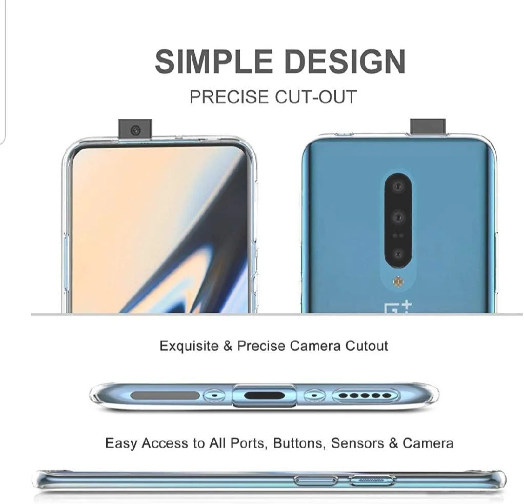 قاب محافظ گوشی وان پلاس 7 پرو، قاب محافظ ضد ضربه با بالشتک هوا و پوشش پشتی سخت PC، لبه TPU نرم و باریک برای وان پلاس 7 پرو (شفاف) قاب محافظ گوشی وان پلاس 7 پرو، قاب محافظ ضد ضربه با بالشتک هوا و پوشش پشتی سخت PC، لبه TPU نرم و باریک برای وان پلاس 7 پرو (شفاف)