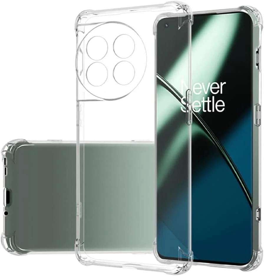 کاور مارگون برای گوشی وان پلاس 11، بامپر TPU نرم 6.7 اینچی، محافظ گوشه ایربگ، ضد افتادن، کاور انعطاف پذیر گوشی - شفاف کاور مارگون برای گوشی وان پلاس 11، بامپر TPU نرم 6.7 اینچی، محافظ گوشه ایربگ، ضد افتادن، کاور انعطاف پذیر گوشی - شفاف