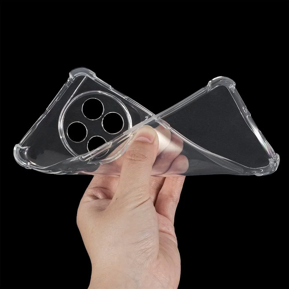 کاور مارگون برای گوشی وان پلاس 11، بامپر TPU نرم 6.7 اینچی، محافظ گوشه ایربگ، ضد افتادن، کاور انعطاف پذیر گوشی - شفاف