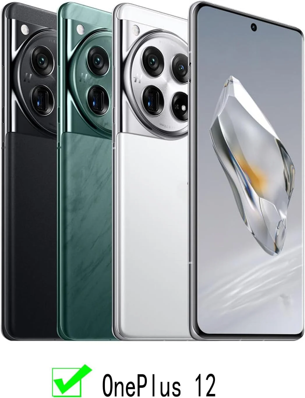 پایه انگشتی مغناطیسی Tazweeq، سازگار با هولدرهای مغناطیسی خودرو، محافظت از دوربین، ضد ضربه، ضد اثر انگشت، ضد خش، پوشش ضد لغزش (رزگلد، سازگار با Oneplus 12)