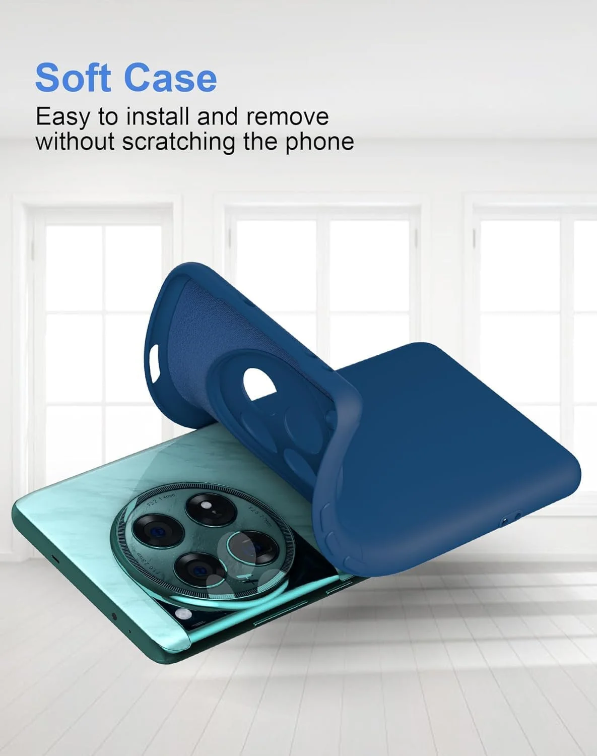 کاور محافظ مویز برای گوشی وان پلاس 12 5G، کاور ضربه گیر ژله ای مایع با پوشش داخلی میکروفایبر نرم، محافظ باریک ضد ضربه با پوشش محافظ دوربین برای وان پلاس 12 (آبی) کاور محافظ مویز برای گوشی وان پلاس 12 5G، کاور ضربه گیر ژله ای مایع با پوشش داخلی میکروفایبر نرم، محافظ باریک ضد ضربه با پوشش محافظ دوربین برای وان پلاس 12 (آبی)