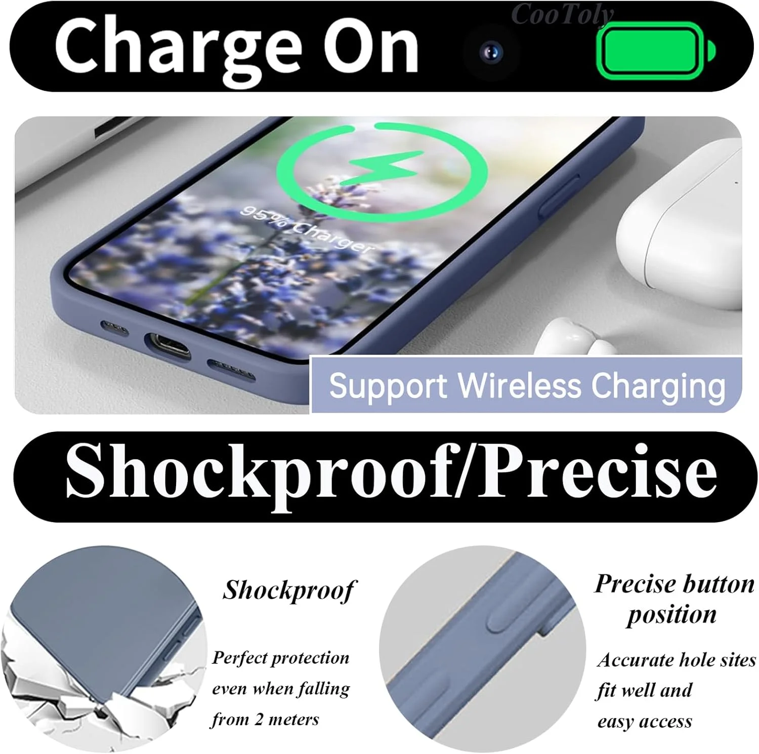 کاور محافظ سیلیکونی گوشی CooLoly برای وان پلاس نورد CE 3 لایت 5G/K11X/نورد N30، کاور محافظ نرم (خاکستری، نورد CE 3 لایت 5G/K11X/نورد N30)