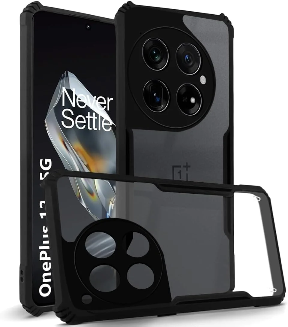 کاور محافظ شفاف سخت Zubitech با حاشیه مشکی TPU ضد ضربه و محافظ لنز دوربین مقاوم در برابر ضربه 360 درجه برای OnePlus 13 کاور محافظ شفاف سخت Zubitech با حاشیه مشکی TPU ضد ضربه و محافظ لنز دوربین مقاوم در برابر ضربه 360 درجه برای OnePlus 13